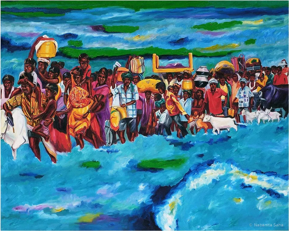 Earth Calling — Painting cycle by Nabanita Saha